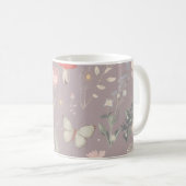 Enchanted Garden Wildflower Butterfly Whimsical Kaffeetasse (VorderseiteRechts)