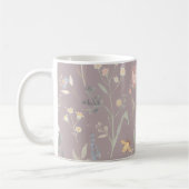 Enchanted Garden Wildflower Butterfly Whimsical Kaffeetasse (Links)