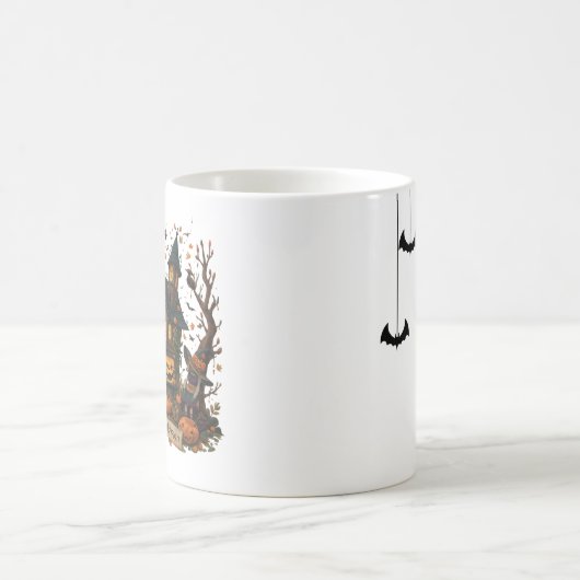 Enchanted Haunted House Halloween Kaffeetasse (Mittel)