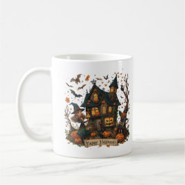 Enchanted Haunted House Halloween Kaffeetasse