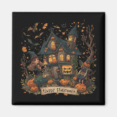 Enchanted Haunted House Halloween Magnet (Vorne)