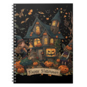 Enchanted Haunted House Halloween Notizblock (Vorderseite)