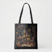 Enchanted Haunted House Halloween Tasche (Vorderseite)
