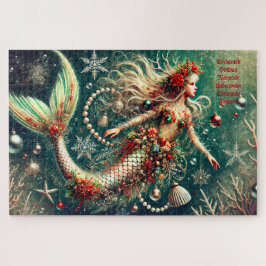 Enchanted Holiday Mermaid Weihnachtsfantasie Puzzle