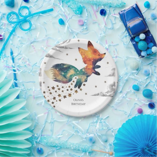 Enchanted Kids Fox Birthday Pappteller (Party)