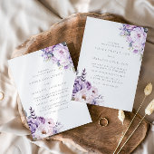 Enchanted Lavender Haze Floral Wedding Invitation Einladung