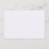 Enchanted Lavender Purple Floral Wedding Details Begleitkarte (Rückseite)