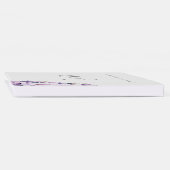 Enchanted Lavender Purple Floral Wedding Gästebuch (Rücken)