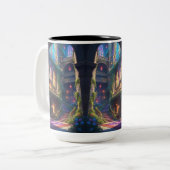 Enchanted Library Mug Zweifarbige Tasse (Vorderseite Links)