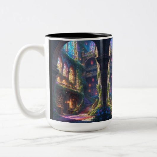 Enchanted Library Mug Zweifarbige Tasse (Links)