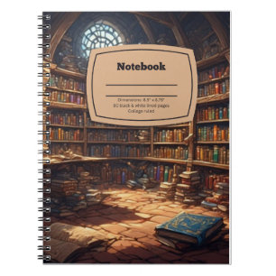 Enchanted Library Notebook - Book Lover's Journal Notizblock