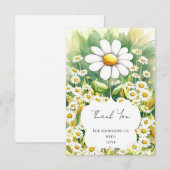 Enchanted Little Daisy Baby Shower Dankeskarte (Vorne/Hinten)