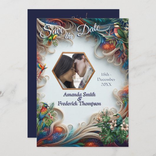 Enchanted Magical Fantasy Creations  Einladung (Vorne/Hinten)