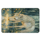 Enchanted Magical Unicorn Fireflies Forest Magnet (Horizontal)