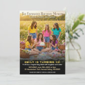 Enchanted Meadow Birthday Party Einladung (Stehend Vorderseite)