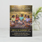 Enchanted Meadow Birthday Party Einladung (Stehend Vorderseite)