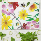Enchanted Meadow Botanical Art Kitchen Towel Geschirrtuch (Gefaltet)