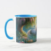 Enchanted Meadow White Horse Mug Tasse (Links)