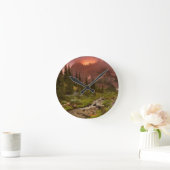 Enchanted Meadows Runde Wanduhr (Zuhause)