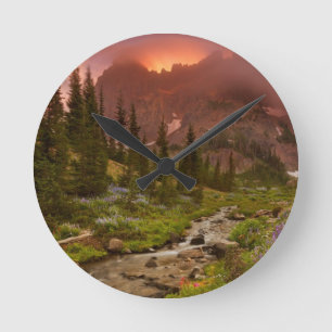 Enchanted Meadows Runde Wanduhr