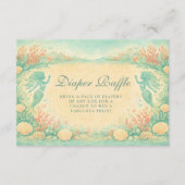 Enchanted Mermaid Lagoon Diapper Raffle Begleitkarte (Vorderseite)