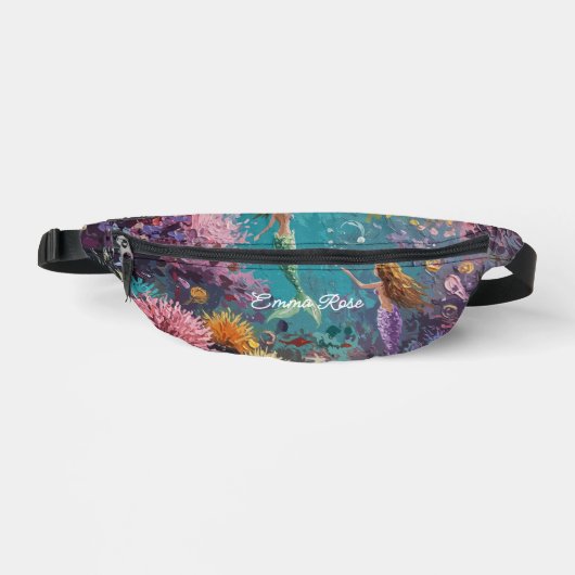 Enchanted Mermaid Underwater Scene Bauchtasche (Vorderseite)