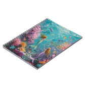 Enchanted Mermaid Underwater Scene Notizblock (Linke Seite)