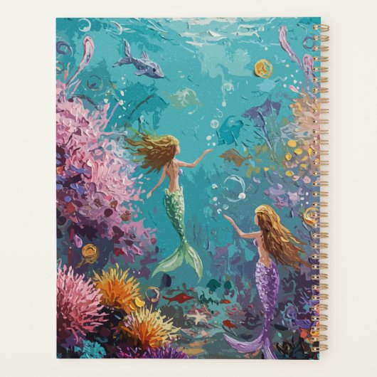 Enchanted Mermaid Underwater Scene Planer (Rückseite)