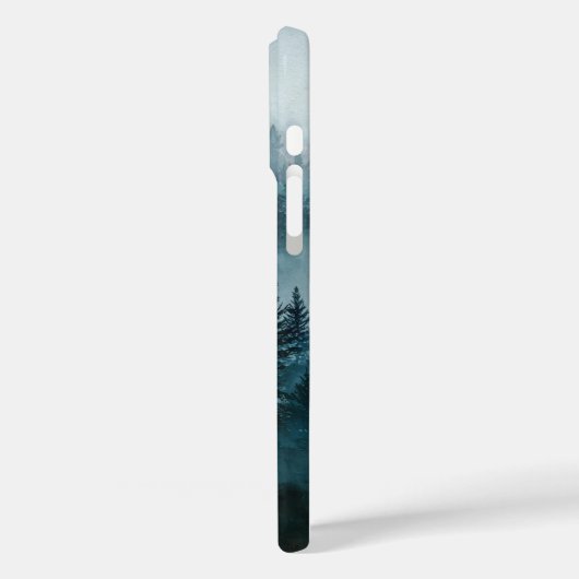 Enchanted Midnight Blue Forest Case-Mate iPhone Hülle (Rückseite / Links)