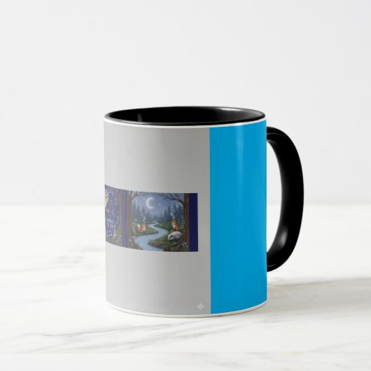 Enchanted Midnight Forest: Celestial Owl & Woodlan Tasse (VorderseiteRechts)