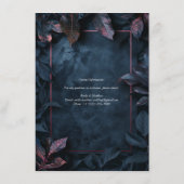 Enchanted Midnight Garden Wedding Enclosure Card Begleitkarte (Rückseite)