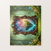 Enchanted Mirror Mystical Forest Portal  Puzzle (Vertikal)