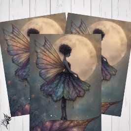 Enchanted Moonlight Fairy Watercolor Fantasy Geschenkpapier Set