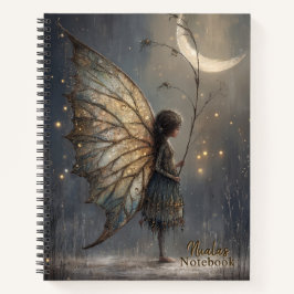 Enchanted Moonlit Woodland Fairy Personalized Notizblock