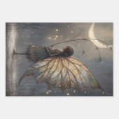 Enchanted Moonlit Woodland Fairy Watercolor Art Geschenkpapier Set (Vorderseite 2)