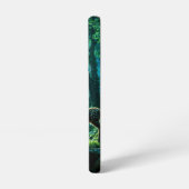 Enchanted nature guardian feeding a baby fawn samsung galaxy hülle (Linke Seite)