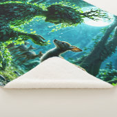 Enchanted nature guardian feeding a baby fawn sherpadecke (3/4)