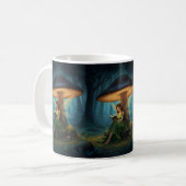 Enchanted Night Fairy Reading a Book Kaffeetasse (Vorderseite Links)