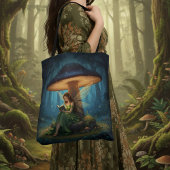 Enchanted Night Fairy Reading a Book Tasche