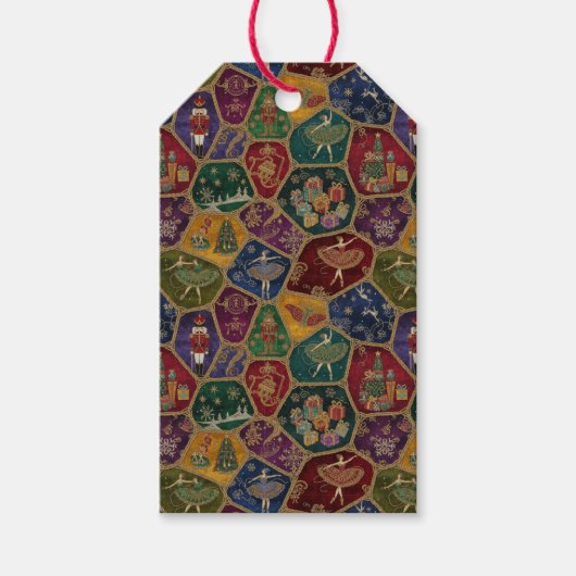 Enchanted Nutcracker Ballet Christmas Geschenkanhänger (Vorderseite)