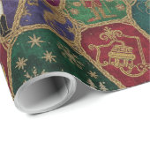 Enchanted Nutcracker Ballet Christmas Geschenkpapier (Rolleneckpunkt)