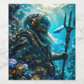 Enchanted Ocean Odessey Weinetikett (Einzelnes Label)