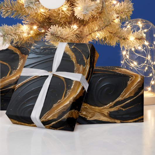 Enchanted Ornament Golden Holiday Gift Wrap Geschenkpapier (Feiertage)