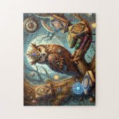 Enchanted Owl Mystical Library Tree Puzzle (Vertikal)