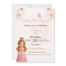 Enchanted Princess Birthday Card for Girls