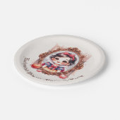 Enchanted Princess Birthday Invitation Snow White Pappteller (Schrägansicht)