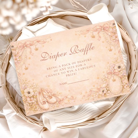 Enchanted Princess Diapper Raffle Begleitkarte