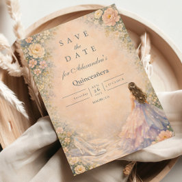 Enchanted Princess Fairytale Quinceañera Save The Date