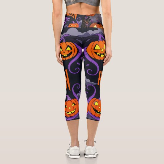 Enchanted Pumpkin Festival Capri Leggings (Rückseite)