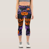 Enchanted Pumpkin Festival Capri Leggings (Vorderseite)